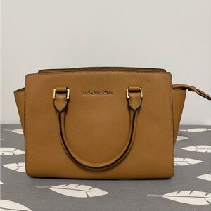 Camel color Michael Kors handbag